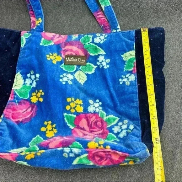Matilda Jane Sweet Sunshine Flower Floral Bag Terry Cloth Beach Tote - Picture 10 of 11